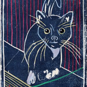 Mädi. Holzschnitt, gedruckt auf DIN A4 handgeschöpftem Bütten in sehr kleiner Auflage von 30 nummerierten und signierten Exemplaren